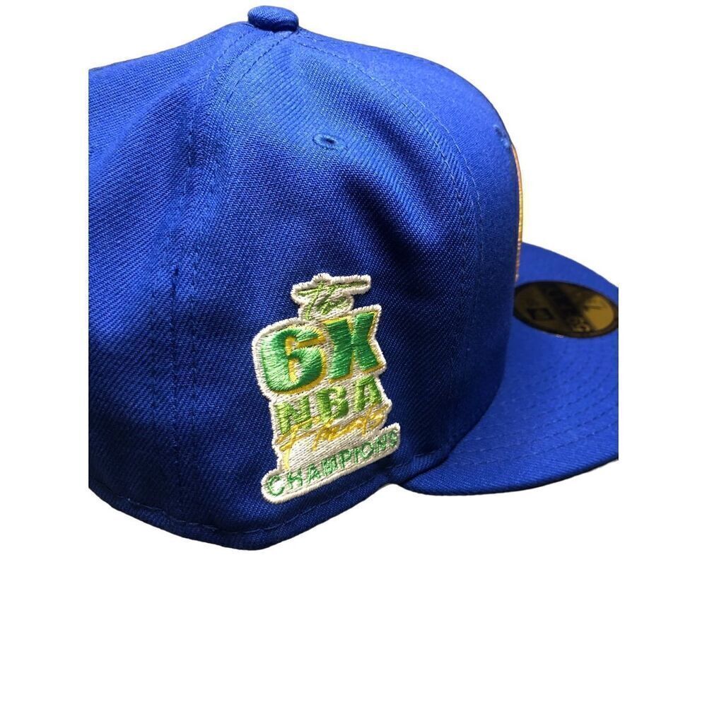 New Era Golden State Warriors Pop Citrus 59FIFTY Fitted Cap Hat Size 7 3/4 - Picture 3 of 5
